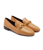 Кожаные лоферы jessa TORY BURCH - коричневый(152718)