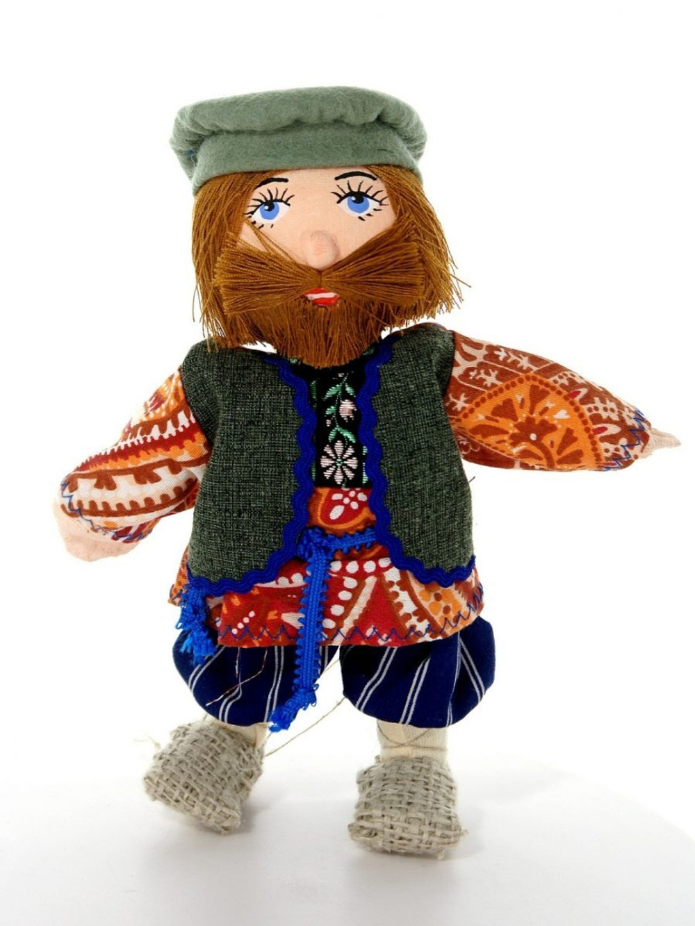 Кукла-подвеска текстильная Потешного промысла в русском крестьянском костюме Федул. Мужик
