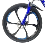 Велосипед Dinos 26" 21скор (стальная рама, диск. тормоз, Литые диски) Синий (DIN-15-4)