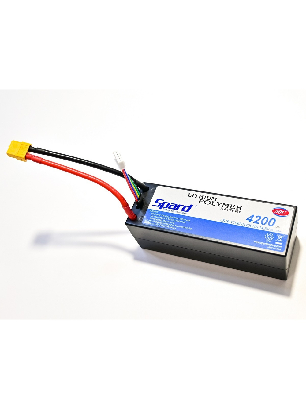 Аккумулятор Li-Po Spard 4200mAh, 14.8V, 50C,  XT60,  Hardcase для автомоделей 1/10, 1/8