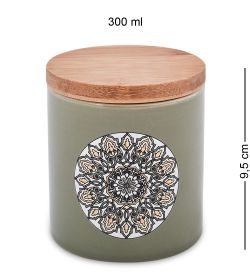 TJ-13/2 Керамическая банка мал. с крышкой из бамбука