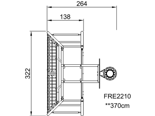 Комплекс для игр с мячом, 3 м