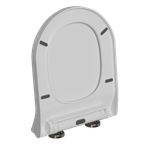 Сиденье для унитаза  WAVE ALEO дюропласт, микролифт, БЕЛЫЙ глянец NEW