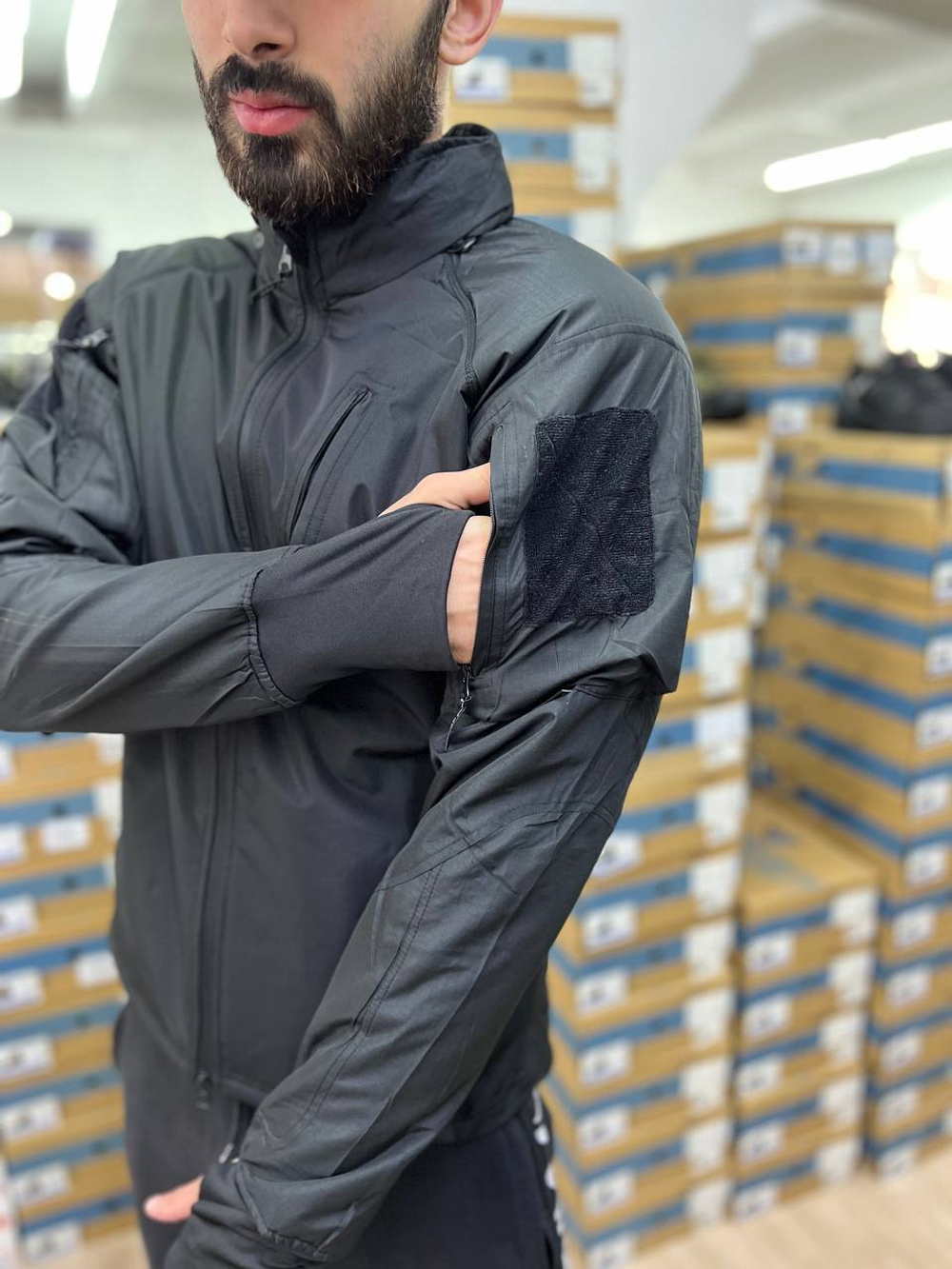 Куртка с мягкой подкладкой / чёрный