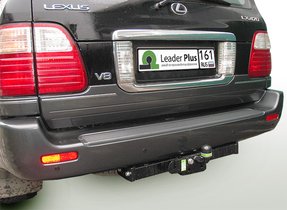 Фаркоп(прицепное) Лидер-Плюс для LEXUS LX 470 (UZJ100) / TOYOTA LAND CRUISER 100 1998-2007(паспорт и сертификат в комплекте)(без электрики)L104-FC