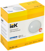 Светильник светодиодный ДПО 5051 18Вт 6500К IP65 круг белый IEK