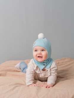 Шлем летний трикотажный (Голубой) БОН-БОН