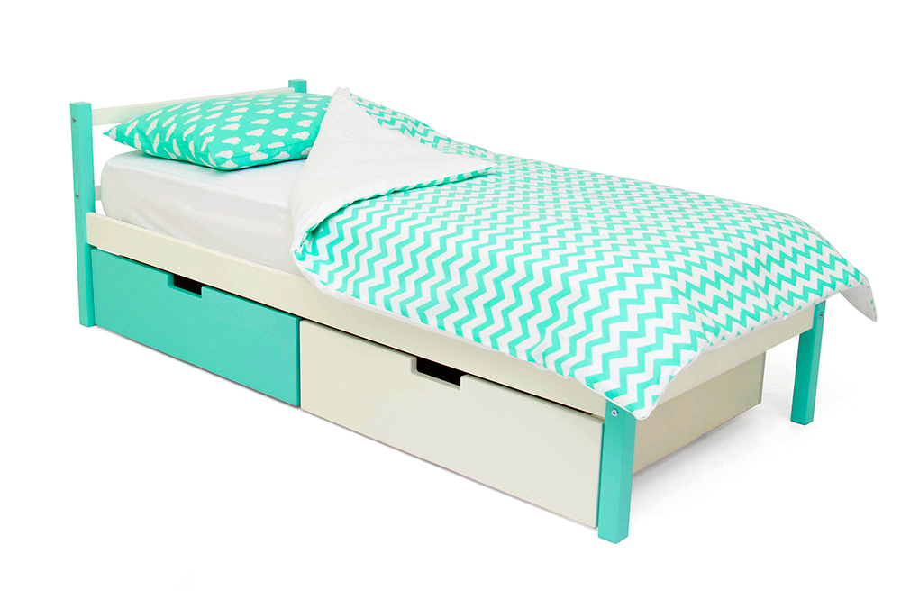 Детская кровать Бельмарко Svogen classic мятно-белый