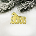 Декор акриловый "2026" (с лошадью), 5,5*4,8 см