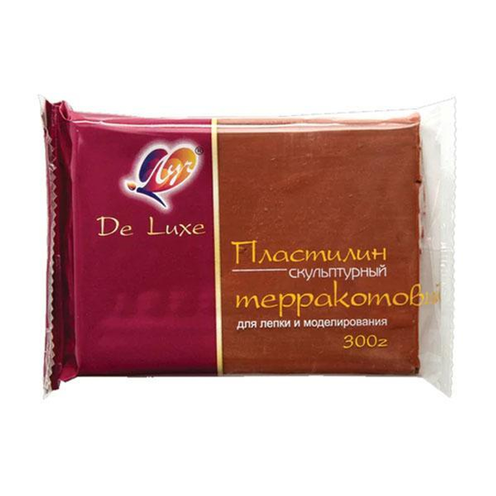 Пластилин скульптурный 300г "Люкс" терракотовый