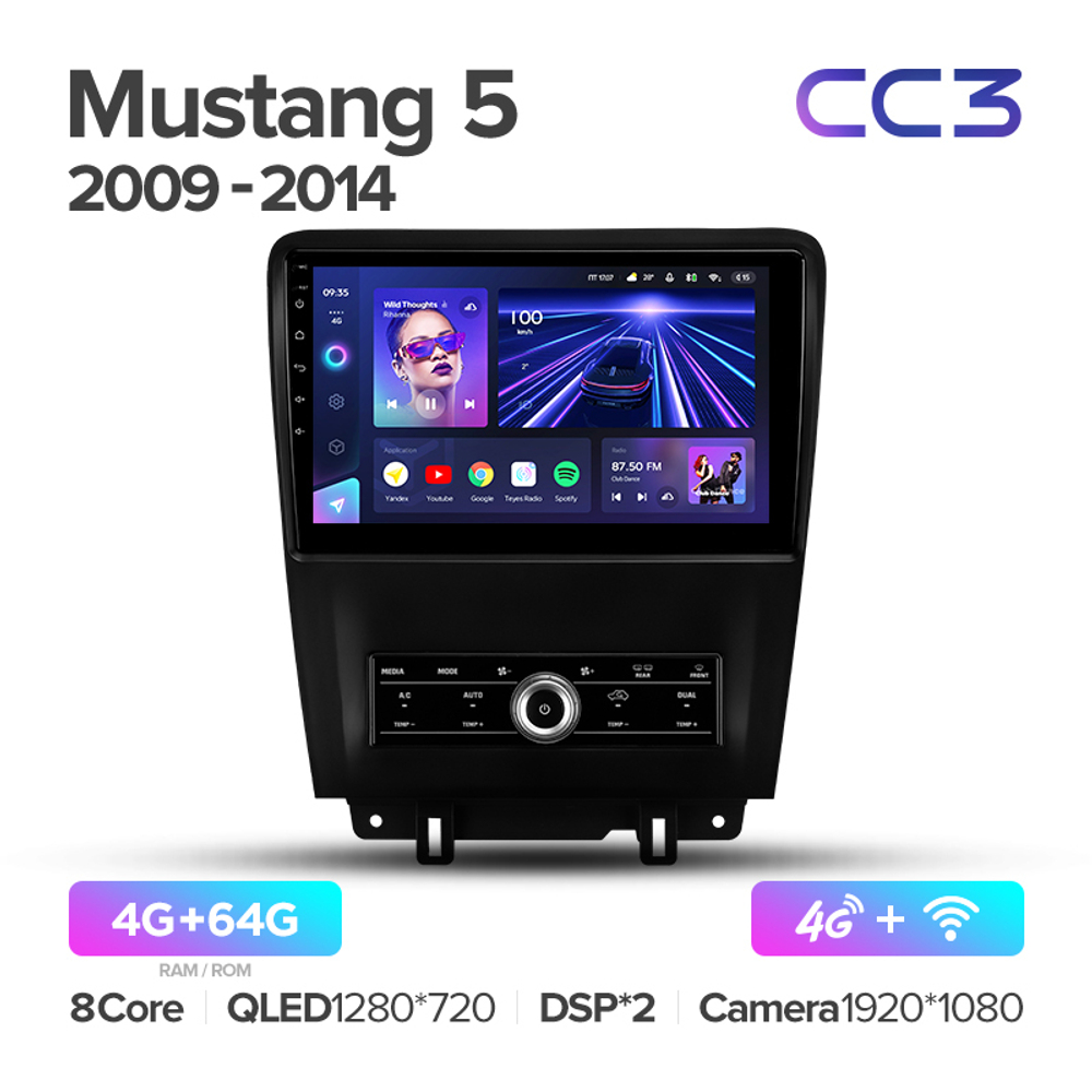 Teyes CC3 10,2"для Ford Mustang 5 2009-2014