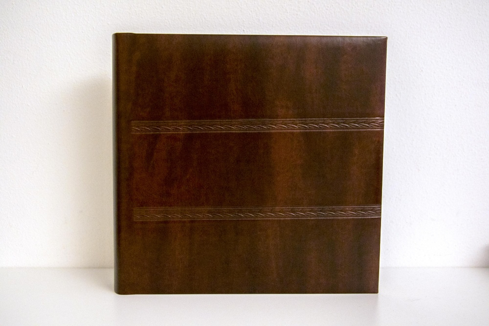 ZEP SKY53 30x30/80 крем.стр.MATRIMONIO MARRONE кожа Италия (коричневый) ф/альбом