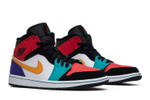 Кроссовки Jordan Air Jordan 1 Mid Whiteredmulti