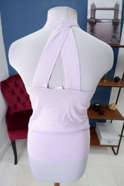 Топ сиреневый трикотажный 44-46 размер