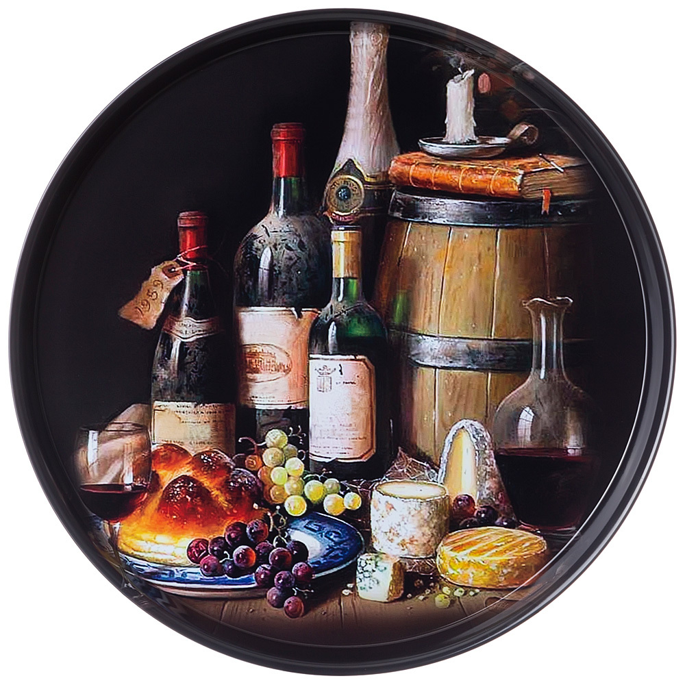 Поднос сервировочный Agness "Винный погребок" 33х2.1см