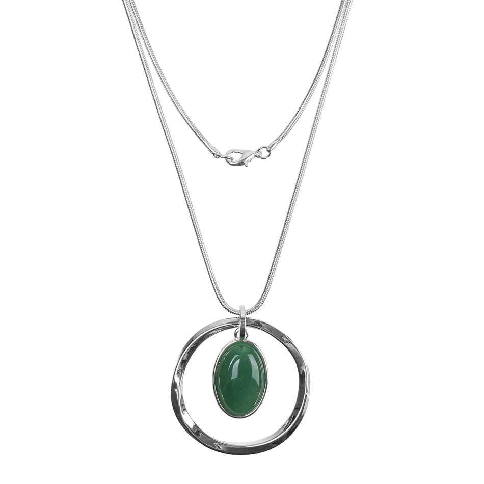 Колье Fiore Luna GREEN AVENTURINE LN5132 RG/S