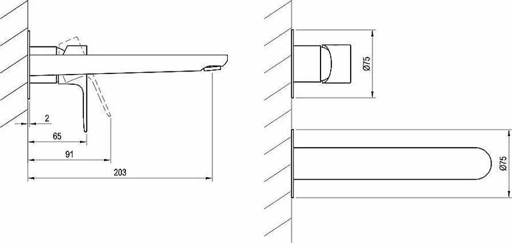 Смеситель для раковины Ravak Eleganta X070329 графит