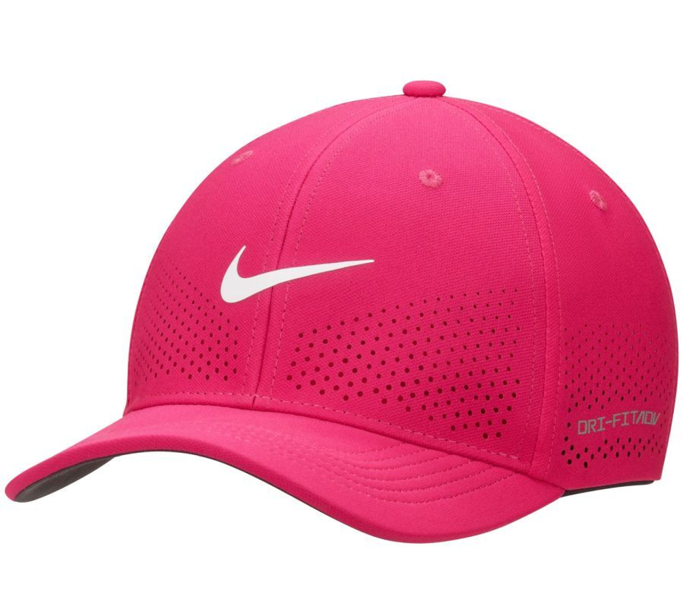 Теннисная кепка Nike Dri-Fit ADV Rise Structured SwooshFlex Cap - fireberry/anthracite/white