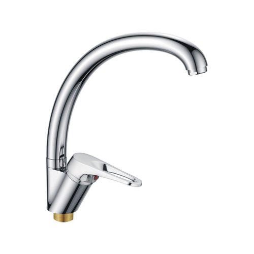 Смеситель для кухни 35к CN4113-2 CRON высокий пов. излив,  п/гайку, ХРОМ