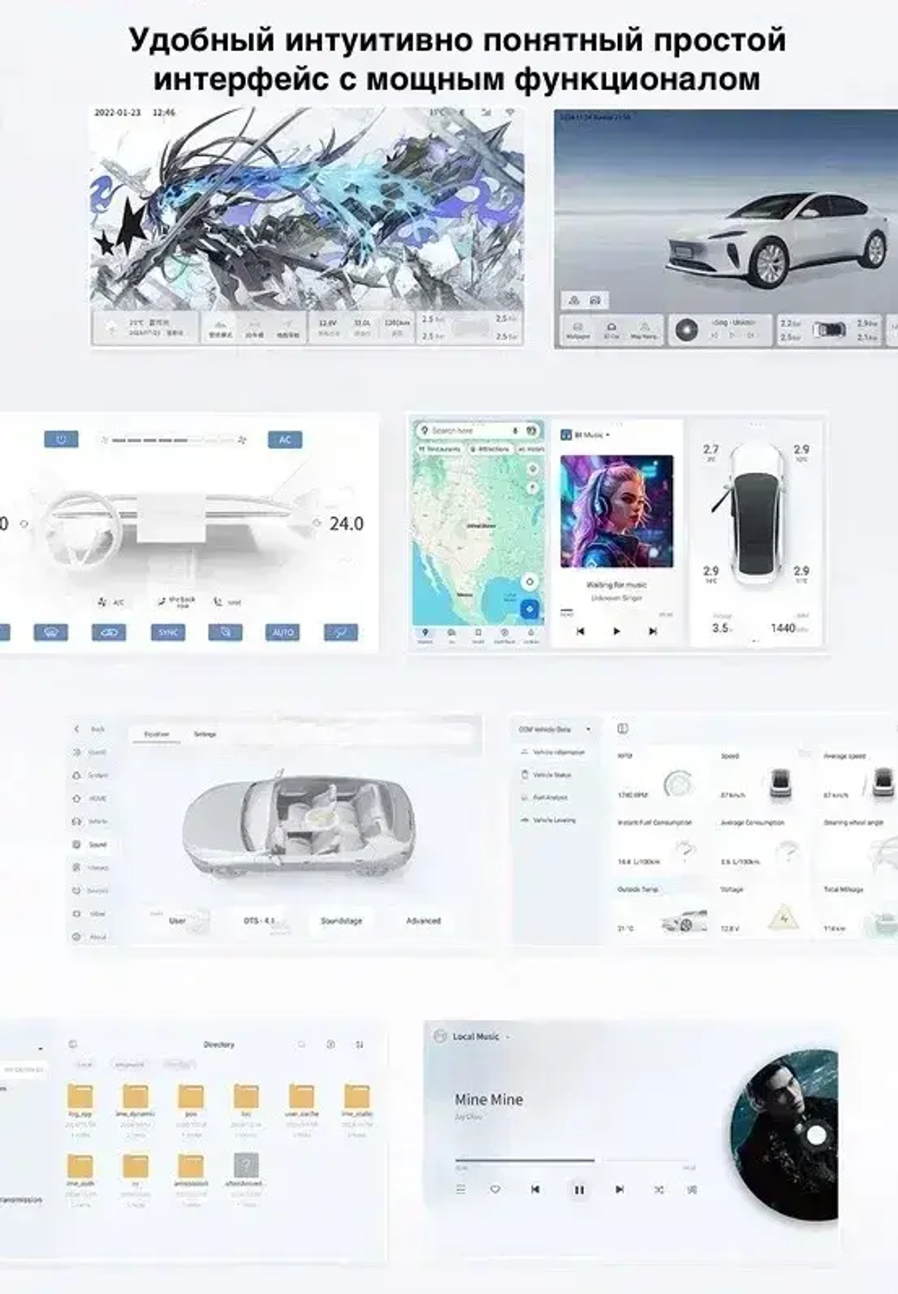 Магнитола для Mercedes-Benz C-класс W204 2007-2011 - Carmedia OL-9947 QLed+2K, Android 13, UIS7870 (DUDU7), CarPlay, SIM-слот
