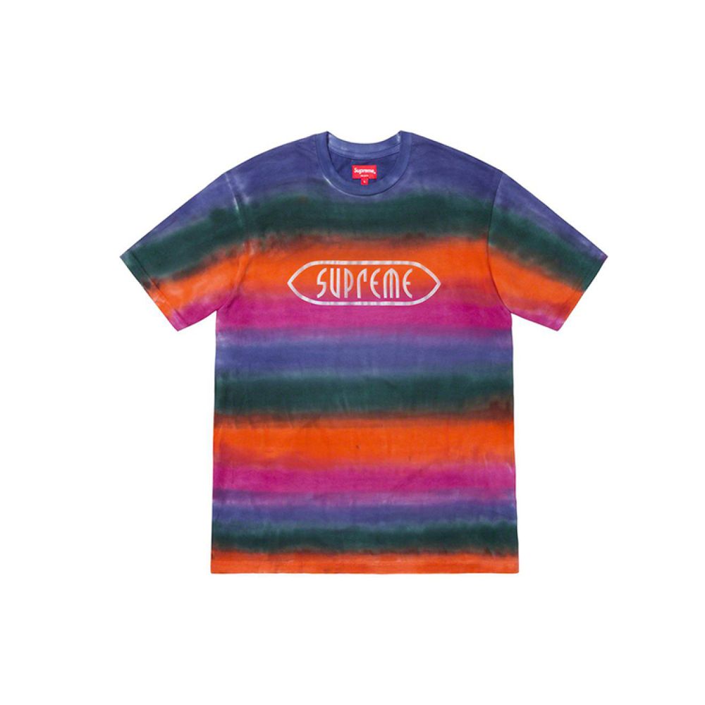 Supreme SS19 Rainbow Stripe Tee T