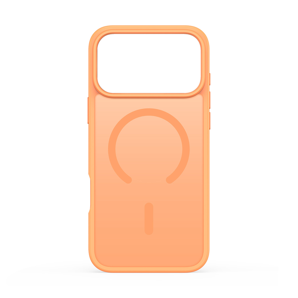 Матовый чехол оранжевого с MagSafe для смартфона iPhone 17 Pro Max, серия Yind Series (Open Ring Version) от Dux Ducis