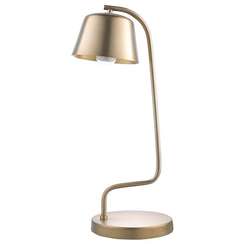 Лампа настольная Enkel Mon, Ø20,5х57 см, золотистая