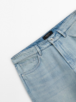 Massimo Dutti Зауженные джинсы из 100% хлопка, индиго