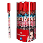 Ручка гелевая 0,5 мм, синяя "Аниме.Подружки" (Центрум)