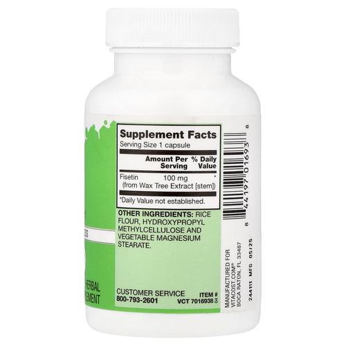 Vitacost, Fisetin Flavonoid, 100 mg, 30 Capsules