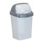 Контейнер для мусора РОЛЛ ТОП 25л Мраморный 0,578,278х0,319м