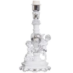 Настольная лампа Путти Сильвер с абажуром Vatican (Ватикан) Сильвер