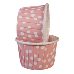 Капсула усиленная Нежно-розовая в белый горох 1 шт