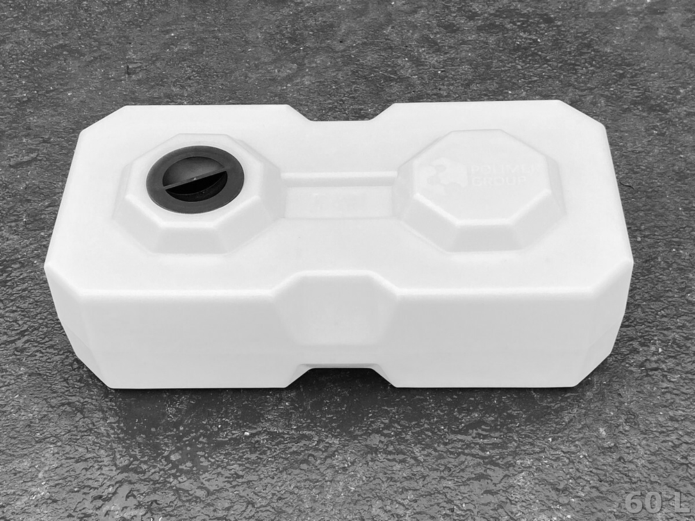 Ёмкость пластиковая пищевая Полимер-Групп T 60 л. прямоугольные (795x395x262см;4,3кг;белый) - арт.559030