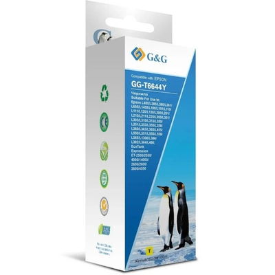 Чернила G&G, аналог Epson C13T66444A желтый 100 ml