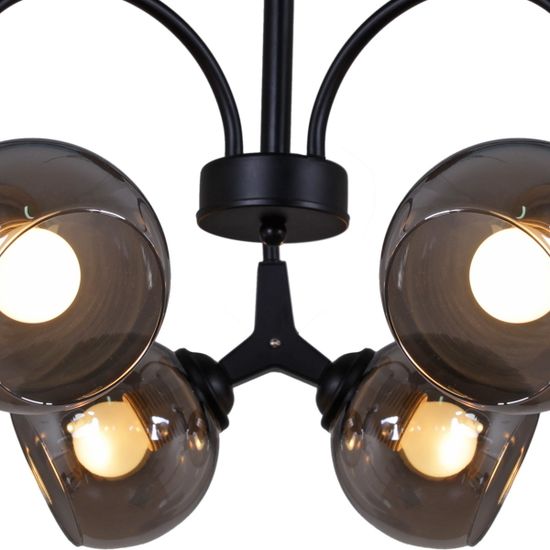 Люстра потолочная Reluce E27 01268-0.3-06 BK+CR