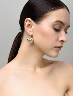 Cерьги "Ribbing Love" Gold