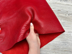 Tirex Bright Red (1,6-1,8 мм), цв. Красный, натуральная кожа козы