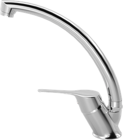 Комплект Мойка Domaci Равенна Rite DFA 500 (6) TG + Смеситель MEGA Mega MG-BMK016, хром