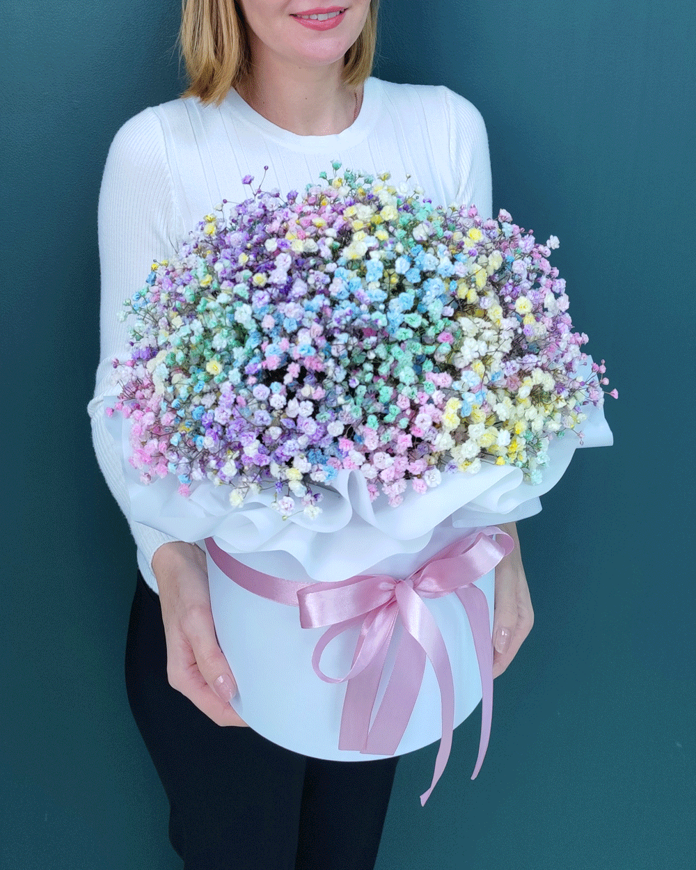 Гипсофила в большой коробке(00441)