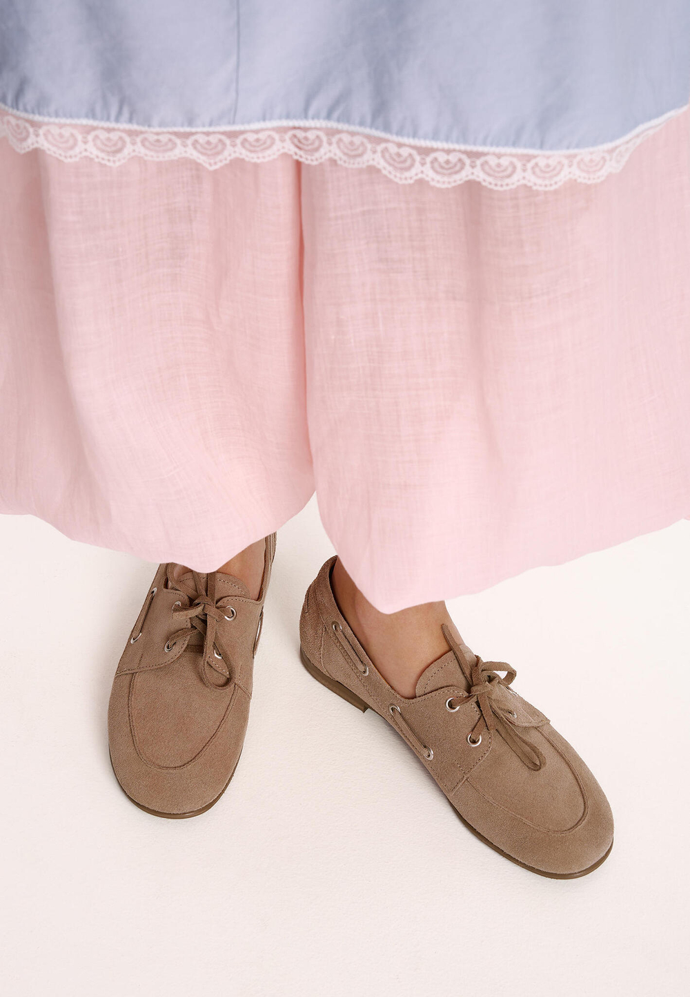 Топсайдеры // Robbie // Beige // Suede