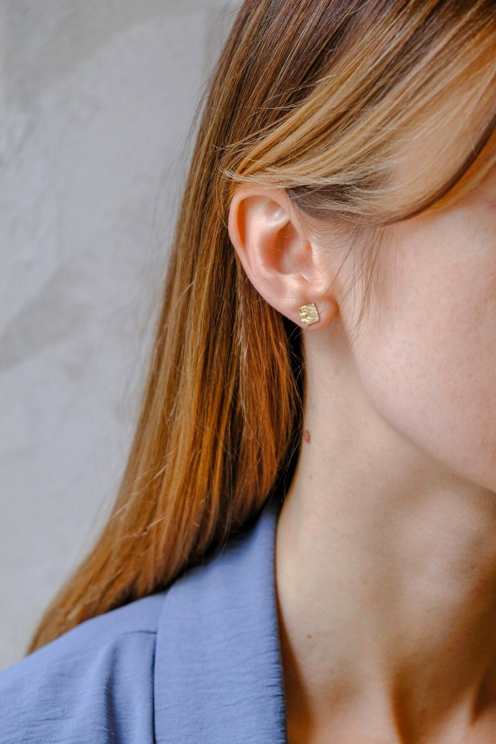 Серьги Мозаика мини, позолота