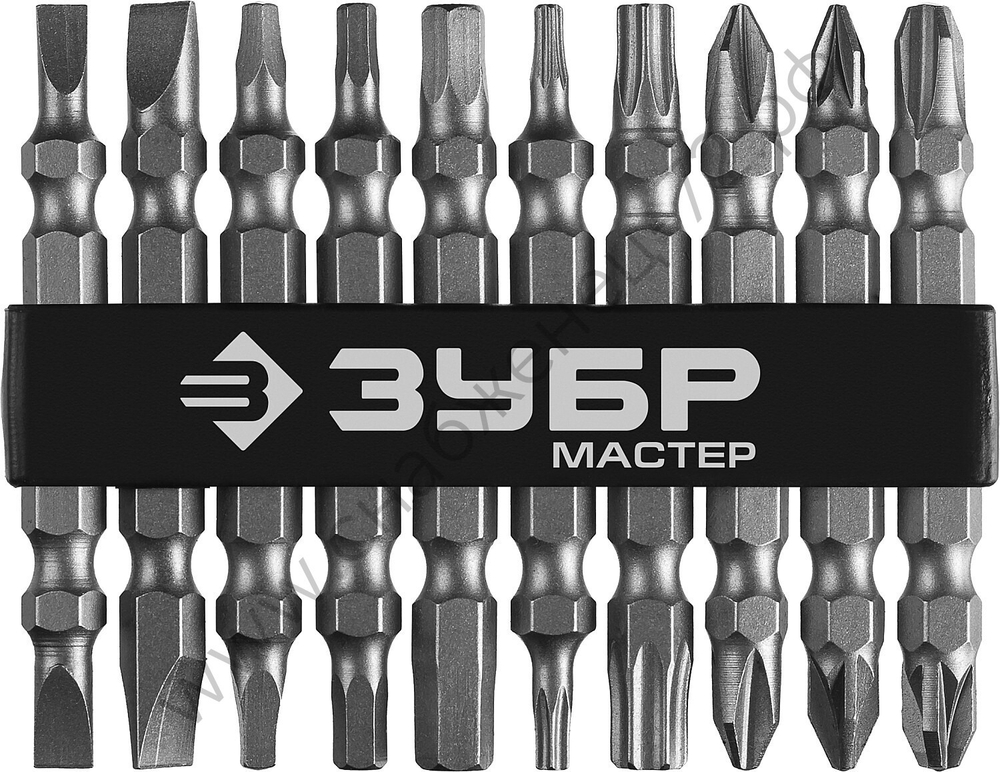 ЗУБР МХ-10 10 шт, Двусторонние длинные биты (26089-H10)