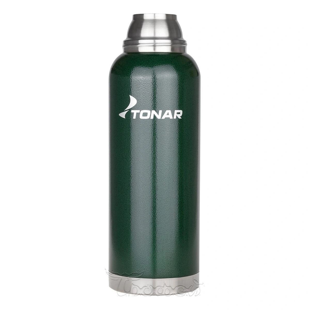 Термос TONAR (HS.TM-057-G) 1000ML с ситечком зеленый (2 крышки-кружки)