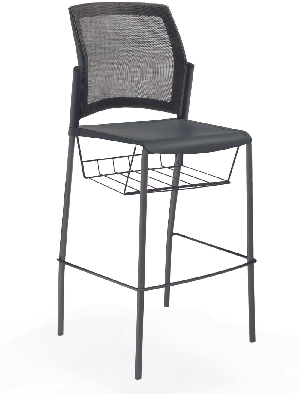 Rewind стул барный со спинкой-сеткой