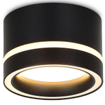 Светильник накладной,  GX53,  D85xH55мм,  IP20,  черный,  без лампы