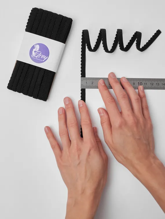 170 641/8 Резинка отделочная Lauma 8 мм, черный 170