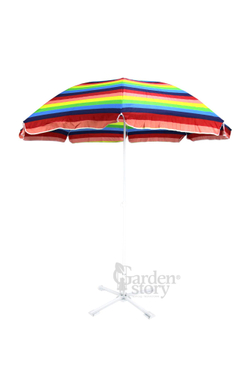 Зонт  2,4м разноцветный (12шт в уп.) 2 части арт.WRU052 "Garden story"