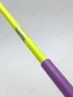 Палочка Sasaki 50 см жёлтая с фиолетовой ручкой KEYxRRK (Fluo Yellow x Lilac)