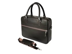 Деловая сумка из натуральной кожи "Alverio Brown"